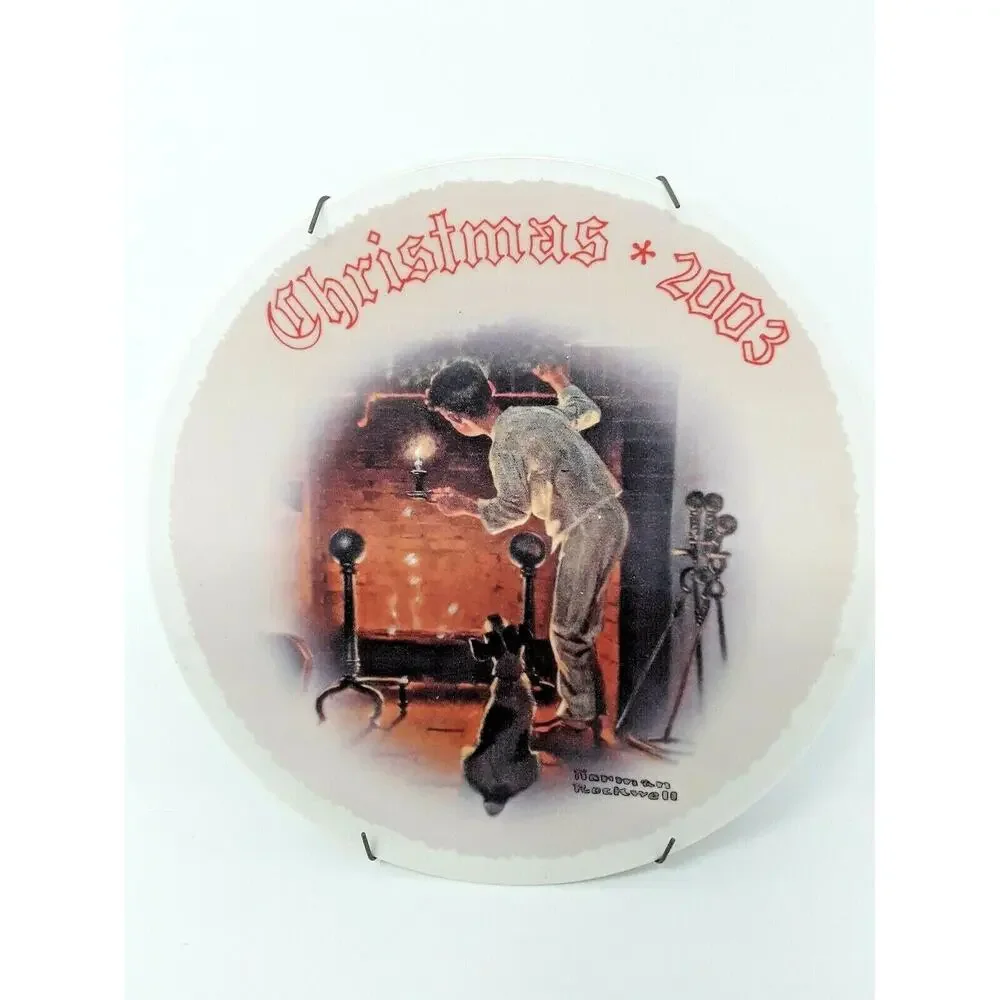 Vintage Norman Rockwells Plates Christmas Home Decor Collectors Bundle Lot